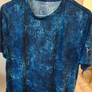 Old Navy Men's Textured Blue Tee